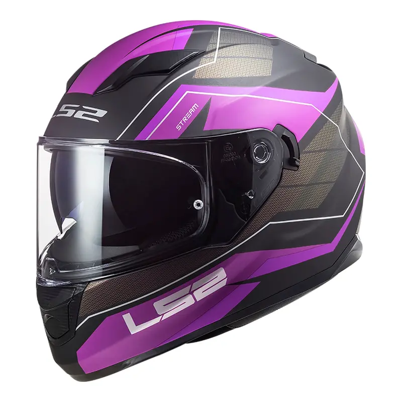 Ls2 Ff320 Stream Evo Mercury Helmet - Matte Purple/Titanium (M) #Ls2ff320mermptm 1