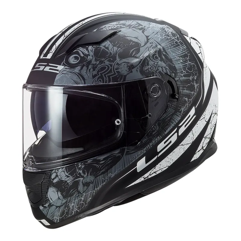 Ls2 Ff320 Stream Evo Throne Helmet - Matte Black / Titanium (2Xl) 1