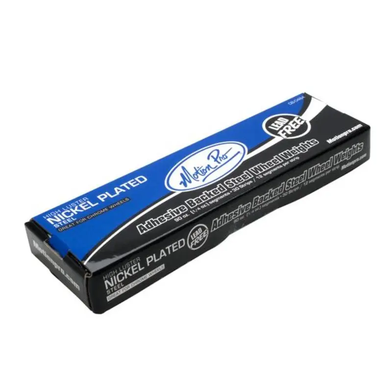 Motion Pro Chrome Wheel Weight Steel 90Oz Box 360X7g Segment Nickel 08-080484 1