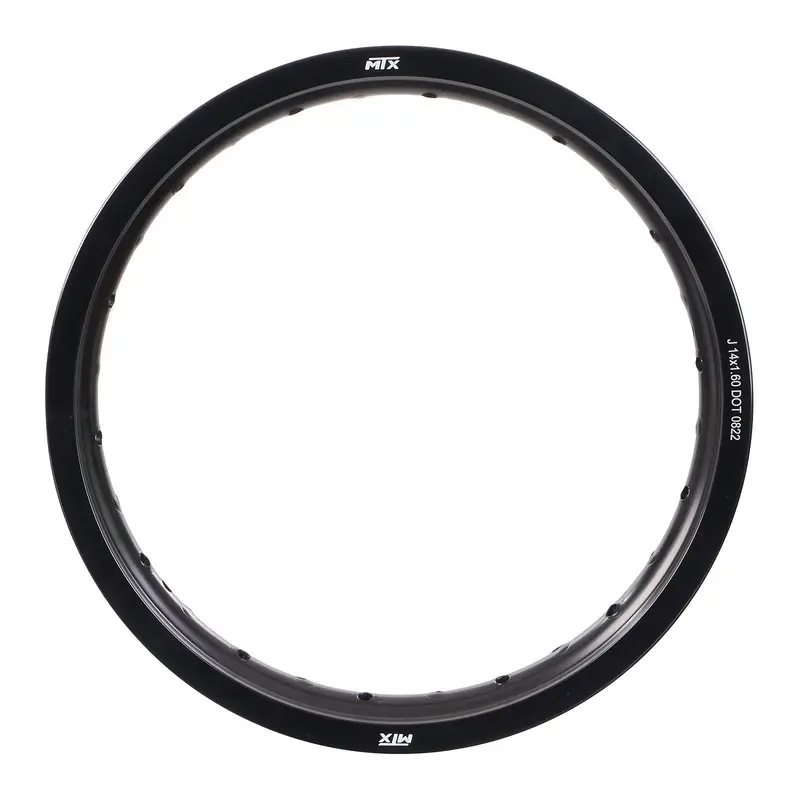 Mtx Parts Motorcycle Mtx Rim 7075 T6 Alloy - 14X1.60 28H - Black #Mrrim1416028b1 1