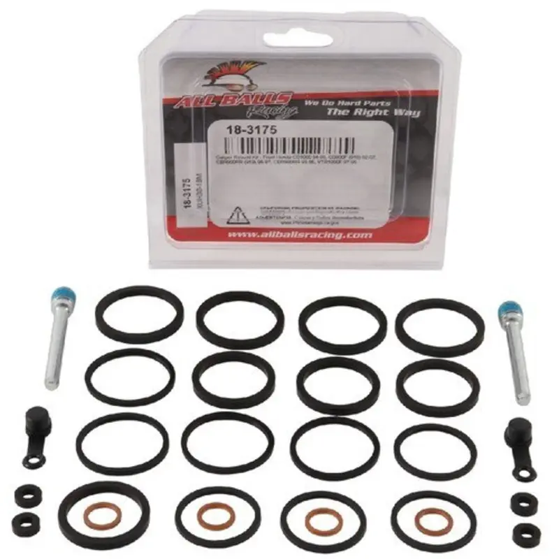 New All Balls Front Brake Caliper Rebuild Kit For Honda 18-3175 1