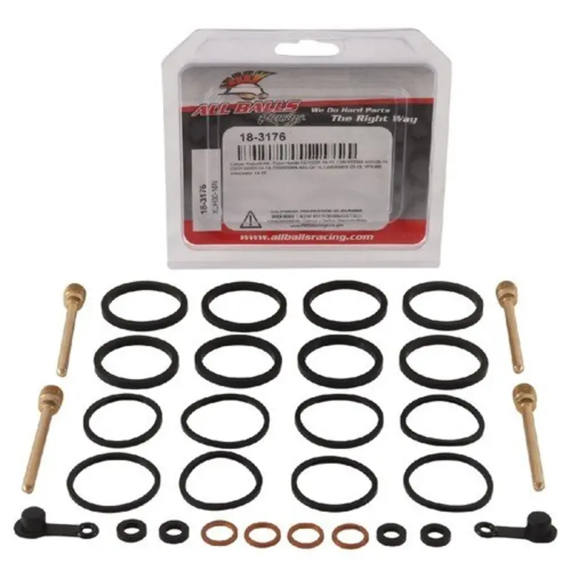 New All Balls Front Brake Caliper Rebuild Kit For Honda 18-3176 1