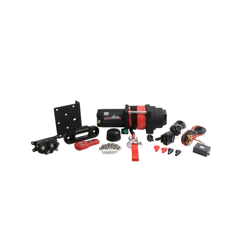 New All Balls Racing 4 Bolt Winch 3500Lb With 39Ft Synthetic Rope #Abw35004sr 1