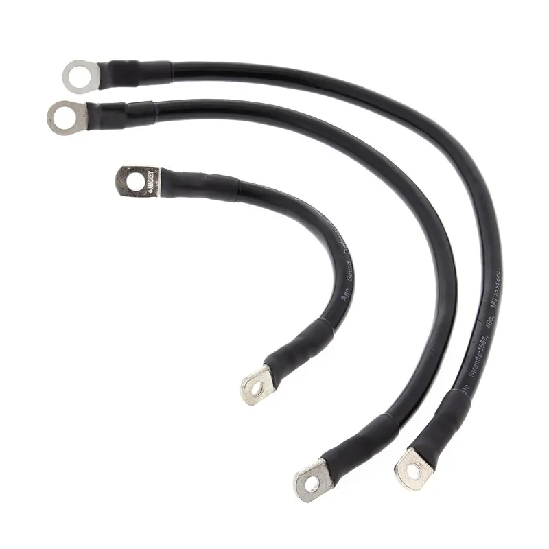 New All Balls Racing Battery Cable Kit - Black Fits Softail 1984-1988 #Ab7930011 1