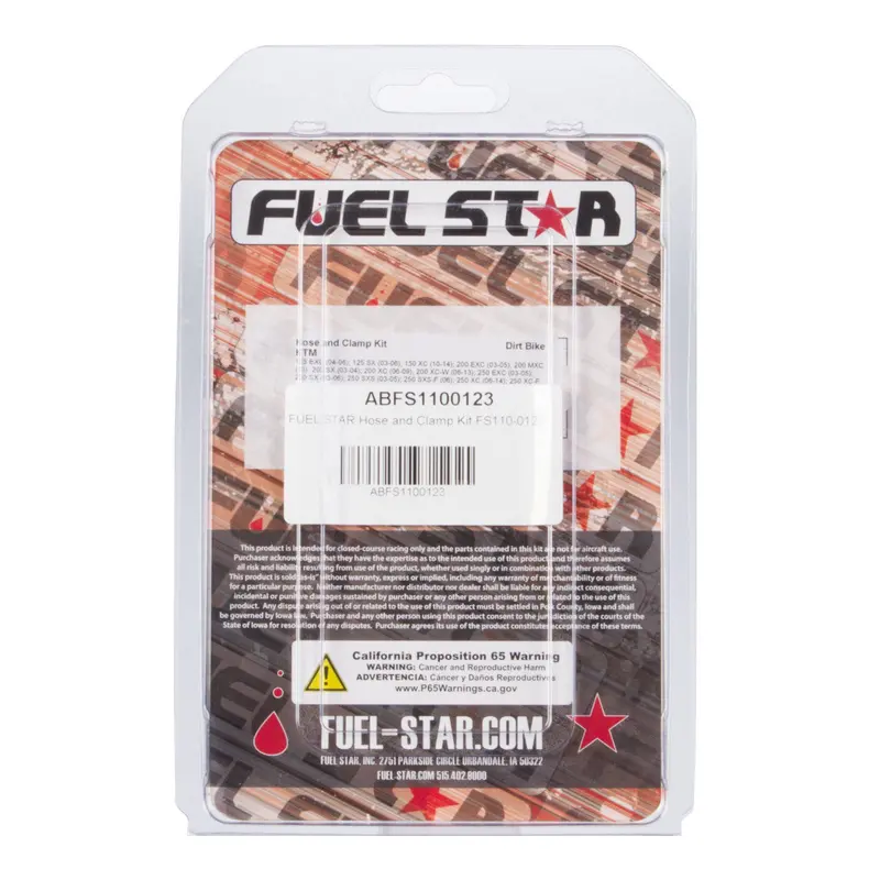 New All Balls Racing Fuel Hose Clamp Kit #Abfs1100123 1