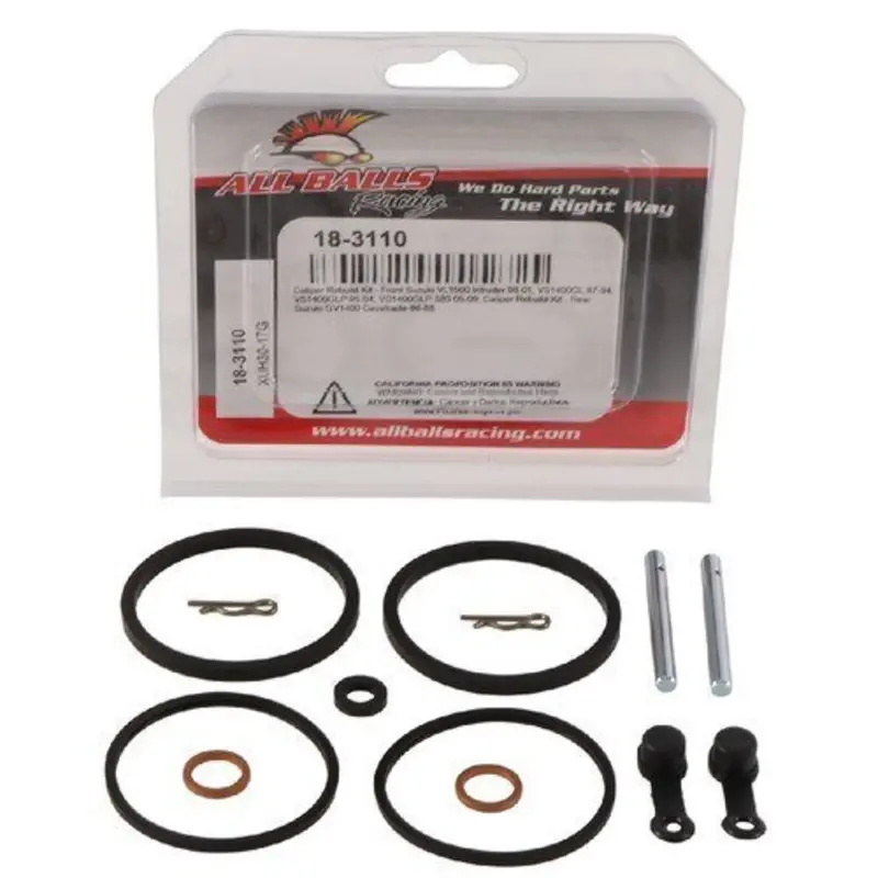 New All Balls Rear Brake Caliper Rebuild Kit For Suzuki 18-3110 1
