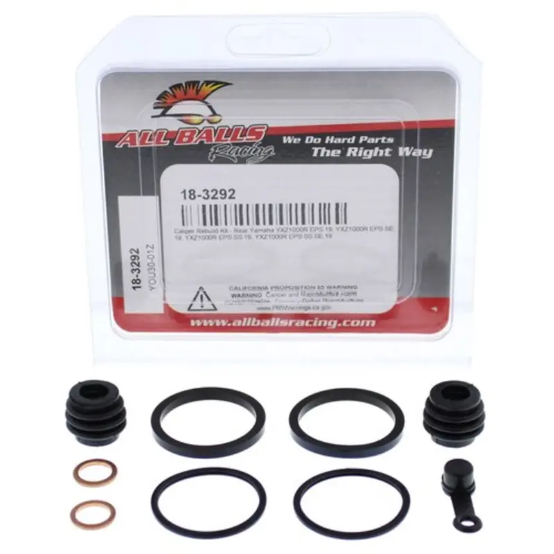New All Balls Rear Brake Caliper Rebuild Kit For Yamaha 18-3292 1