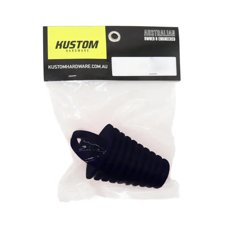 New Kustom Hardware Exhaust Plug Rubber Black- 55Mm 17-Epr02-55 1