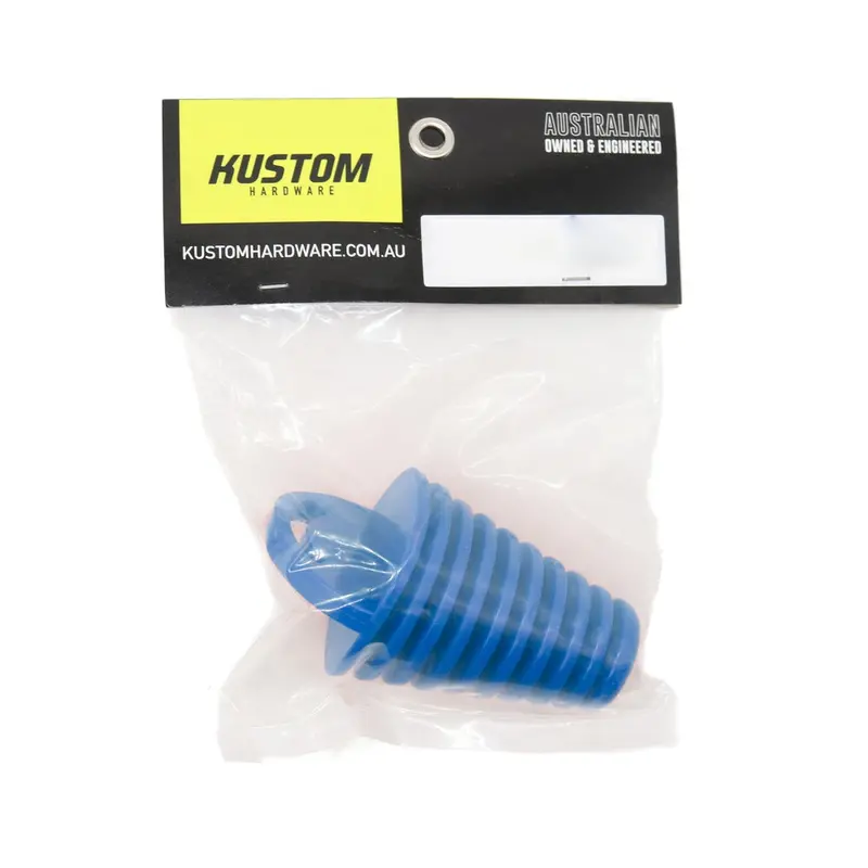 New Kustom Hardware Exhaust Plug Rubber Blue - 55Mm 17-Epr03-55 1