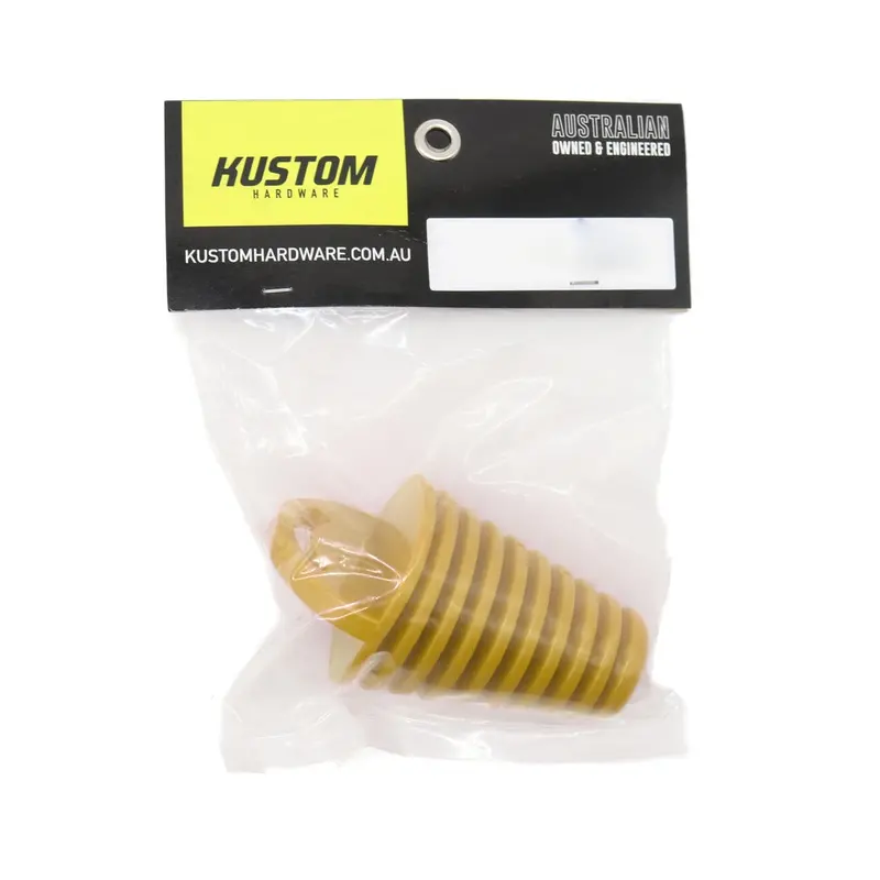 New Kustom Hardware Extreme Racing Exhaust Plug Rubber Yellow - 55Mm 17-Epr05-55 1