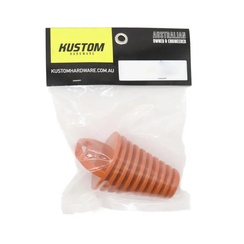 New Kustom Hardware Racing Exhaust Plug Rubber Orange- 55Mm 17-Epr07-55 1