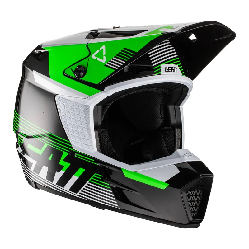 New Leatt 2022 Helmet Moto 3.5 Jr Black V22 (Lg) Le1022010221 1