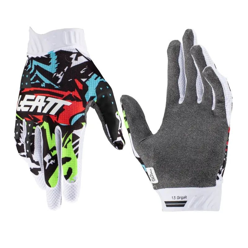 New Leatt 23 Off-Road Glove Moto 1.5 Mini - Xxs Zebra #Le6023041400 1