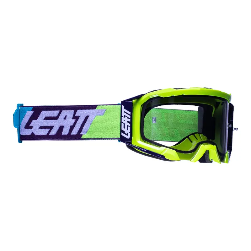 New Leatt 5.5 Velocity Google - Neon Yel Lt Gry 58% #Le8022010380 1
