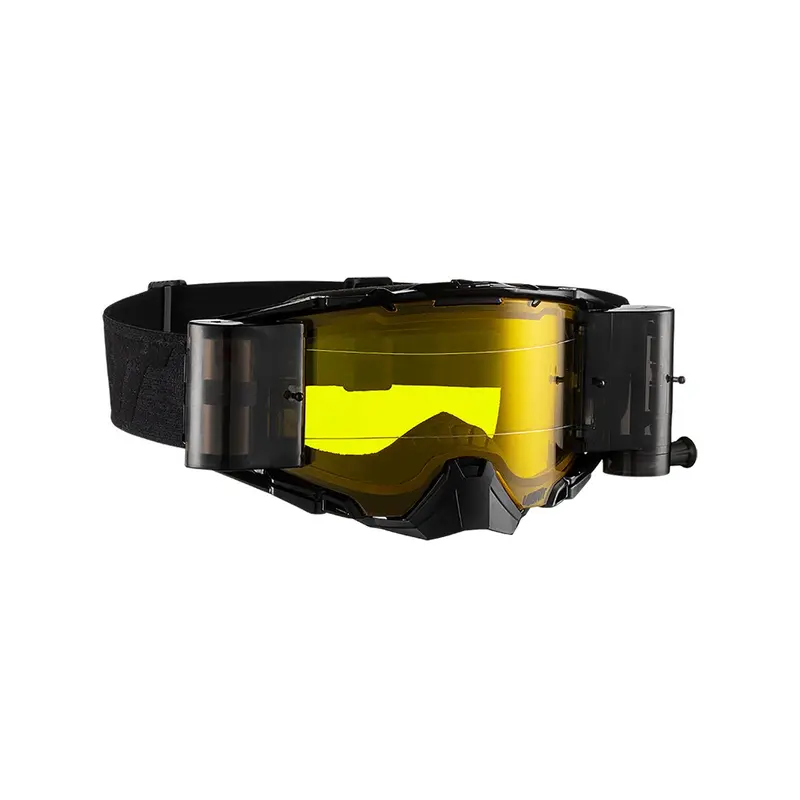 New Leatt 6.5 Velocity Google Roll-Off - Black Grey / Yellow 70% #Le8019100051 1