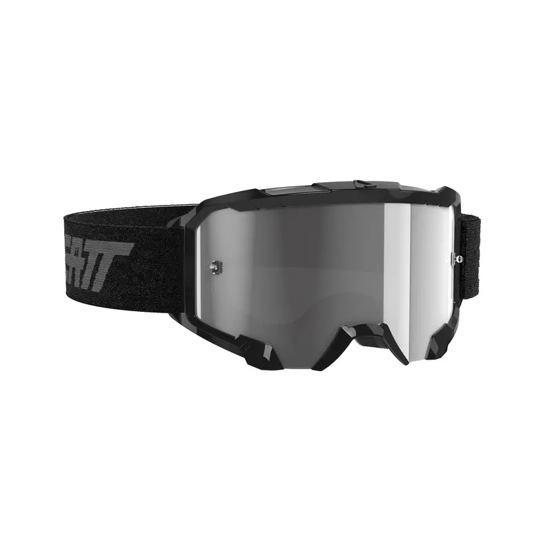 New Leatt Goggle Velocity 4.5 Black /Light Grey Lens 58% Le8020001115 1