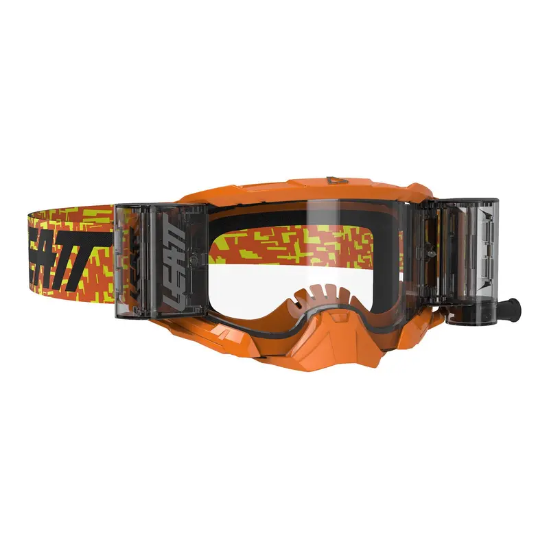 New Leatt Goggle Velocity 5.5 Roll-Off N-Orange Clear 83% Le8020001085 1