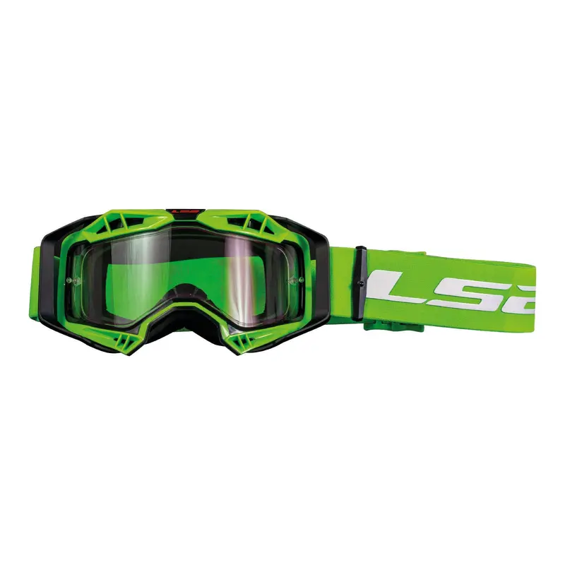 New Ls2 Aura Goggle Hv With Clear Lens - Green #Ls27201001060 1