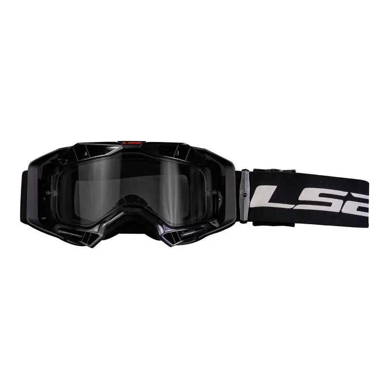New Ls2 Aura Goggle With Clear Lens - Black #Ls27201001012 1