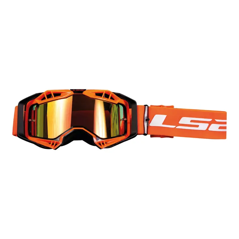 New Ls2 Aura Pro Goggle With Iridium Lens - Orange #Ls27201002050 1