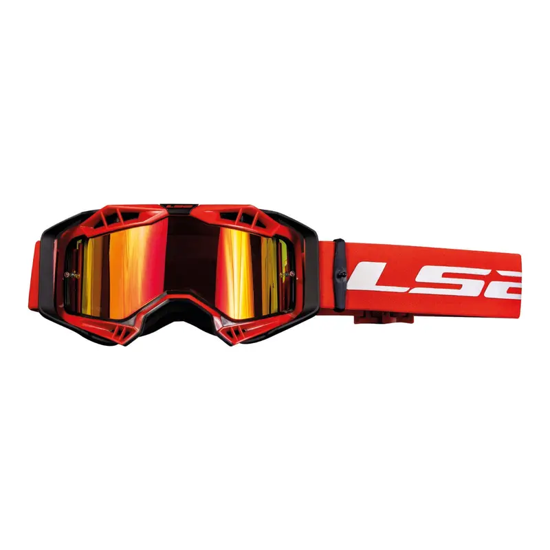 New Ls2 Aura Pro Goggle With Iridium Lens - Red #Ls27201002032 1