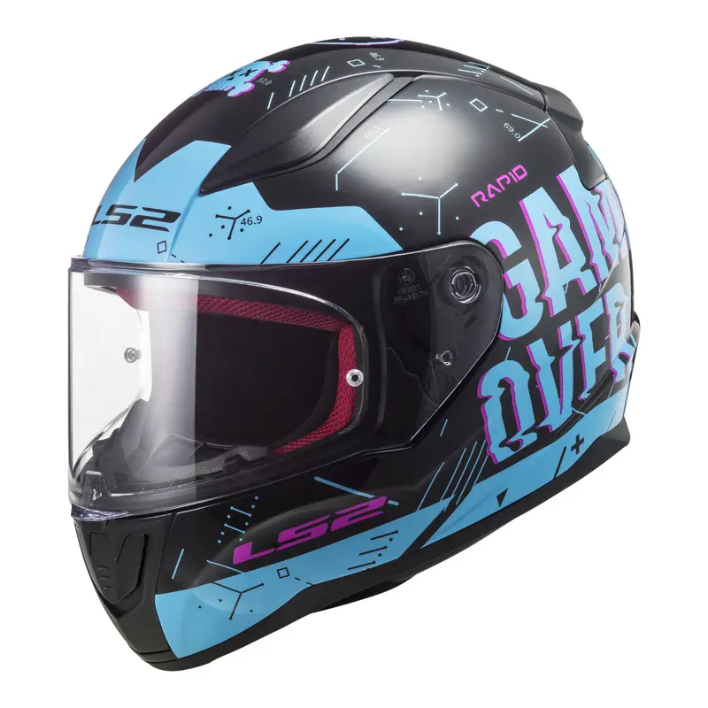New Ls2 Ff353 Rapid Player Helmet - Black / Blue (2Xl) #Ls2ff353player2xl 1