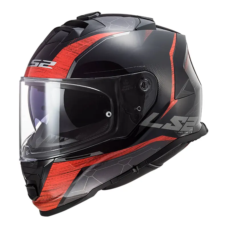 New Ls2 Ff800 Storm Classy Helmet - Black / Red (3Xl) Ls2ff800clasbkr3xl 1