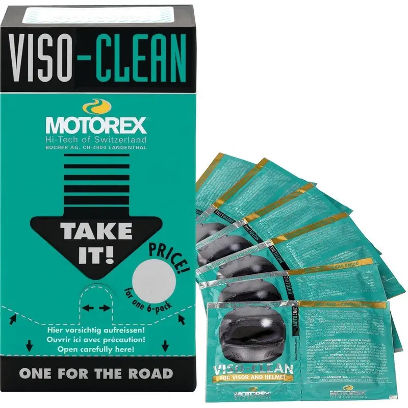 New Motorex Viso Clean 1 Box - 12X6 Satchels Mvclean126 1