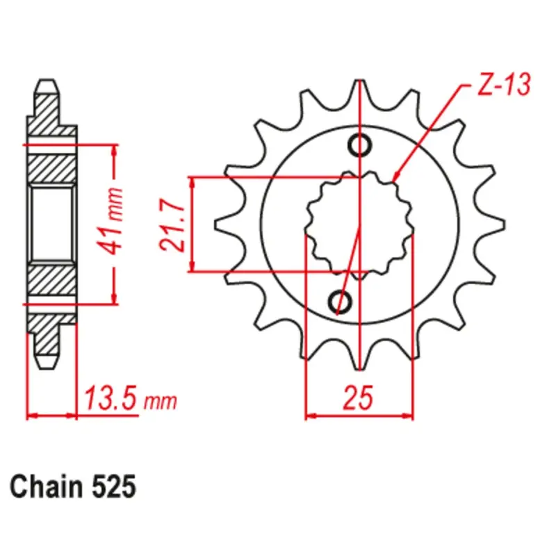 New Mtx 15T Sprocket - Front For Honda 10-Mn8-15 1
