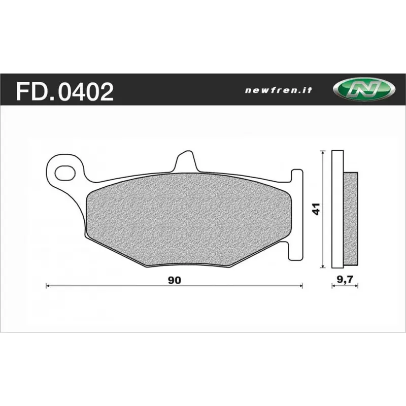 New Newfren Rear Brake Pad - Organic Touring For Suzuki 1-Fd0402-Bt 1