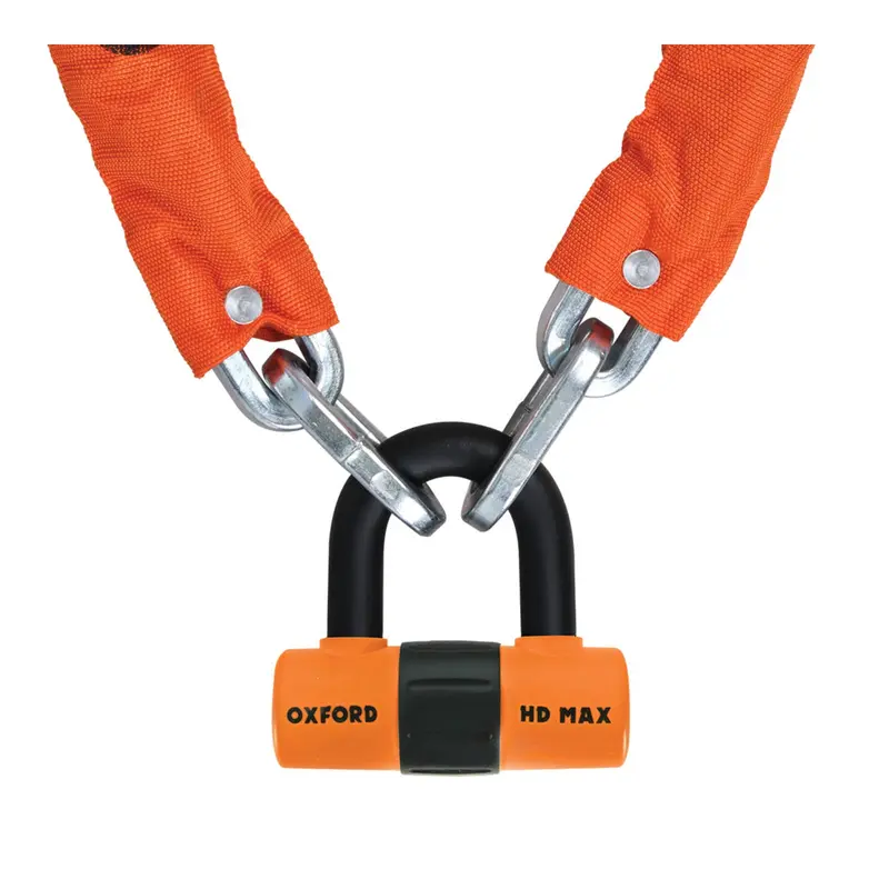 New Oxford Heavy Duty Chain Lock 1.5Mtr Orange #Oxlk145 1