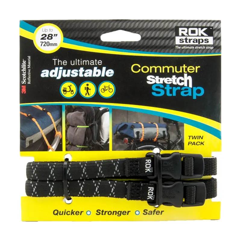 New Oxford Rok Straps Ld 12Mm Adjustable Black Reflective #Oxrok332 1