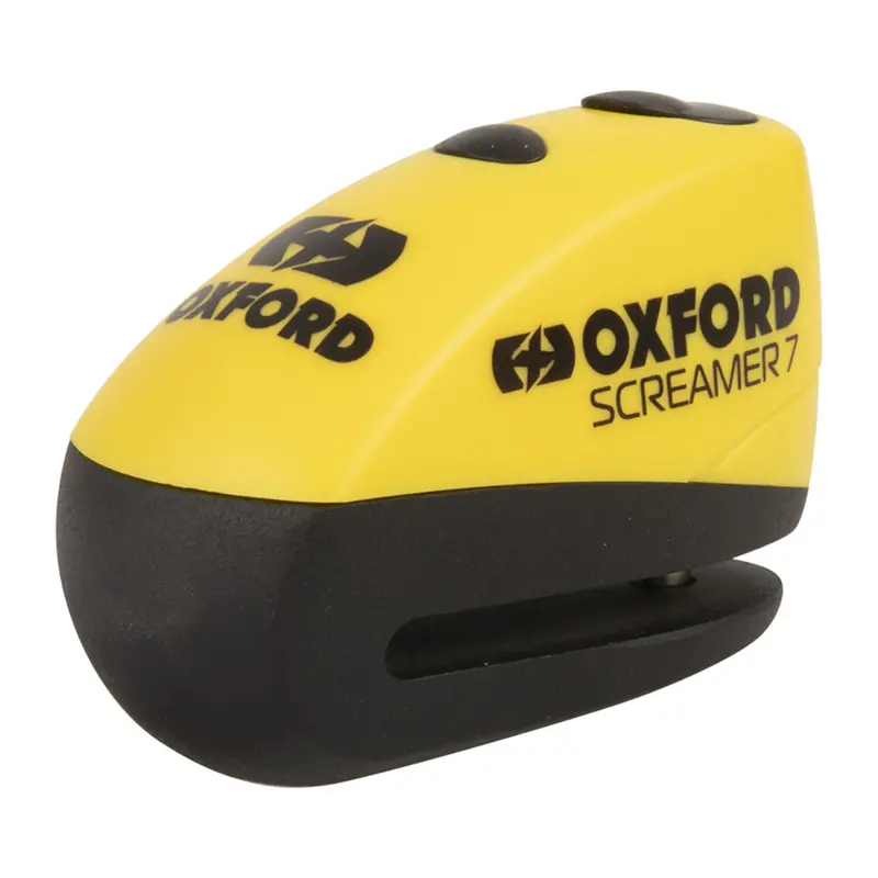 New Oxford Screamer 100Db Alarm Disc Lock - Yallow / Black #Oxlk290 1