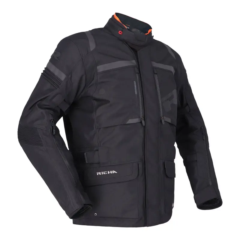 New Richa Brutus Gore-Tex Pro Jacket - Black (5Xl) #Rajbrub5xl 1