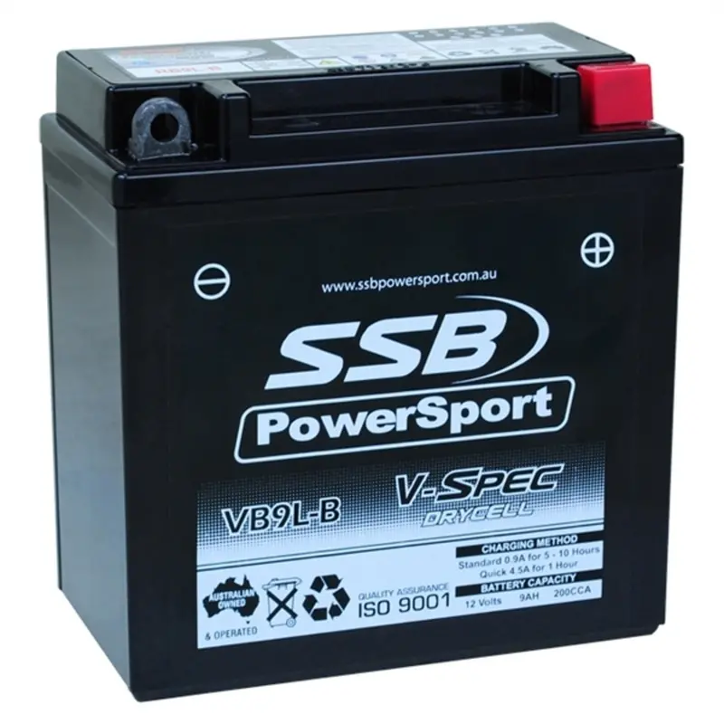 New Ssb 12 Volt V-Spec High Perform Agm Battery 4-Vb9l-B 1