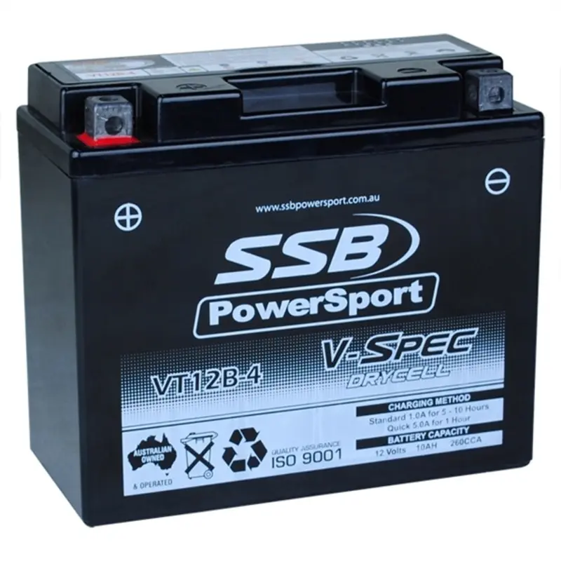 New Ssb 12 Volt V-Spec High Perform Agm Battery 4-Vt12b-4 1