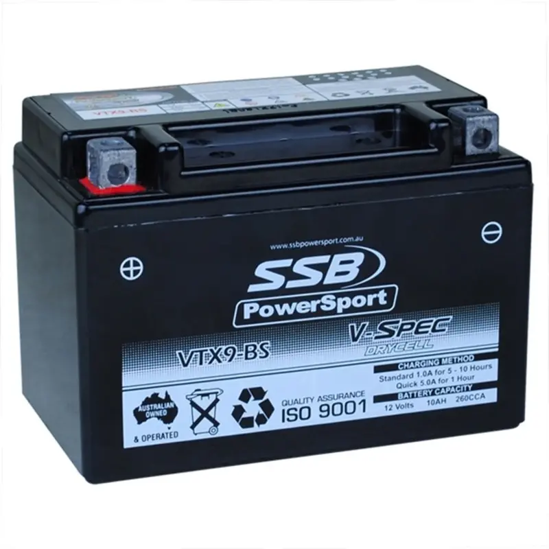 New Ssb 12 Volt V-Spec High Perform Agm Battery 4-Vtx9-Bs 1