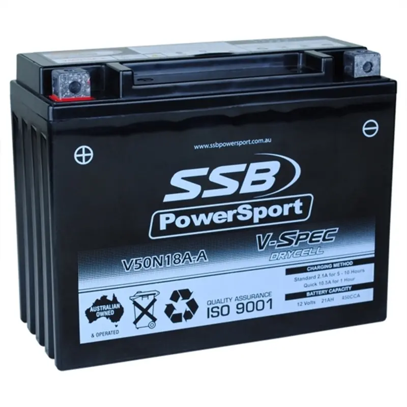 New Ssb 12 Volt V-Spec High Perform Agm Battery For Suzuki 4-V50n18a-A 1