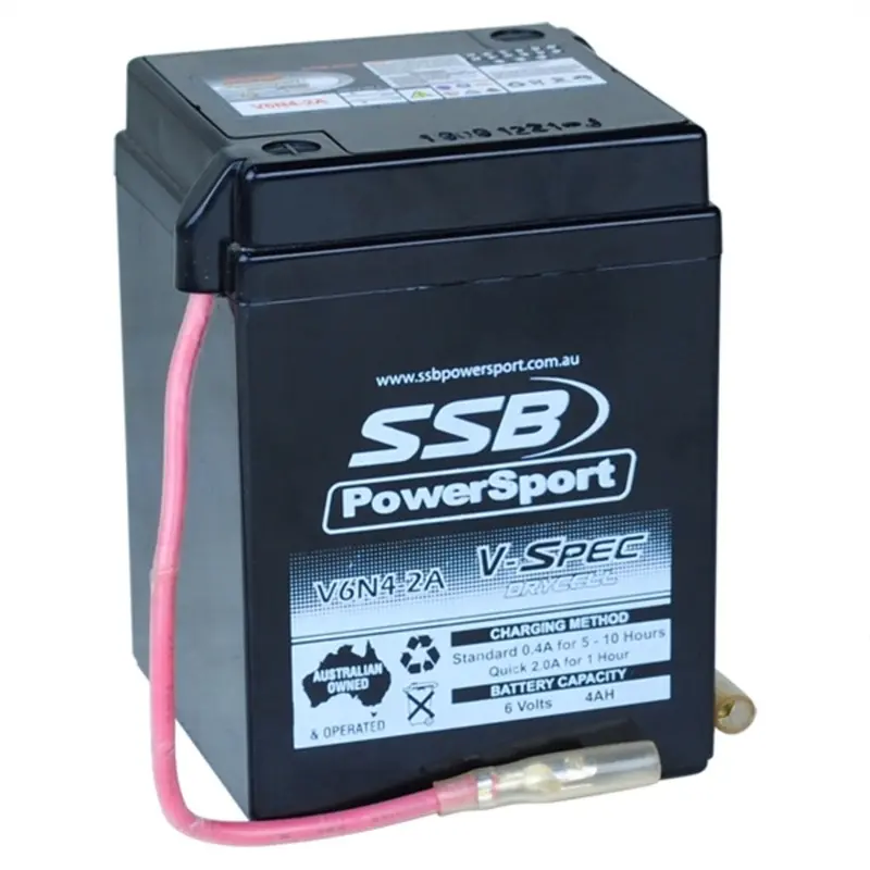 New Ssb 6 Volt V-Spec High Perform Agm Battery 4-V6n4-2A 1
