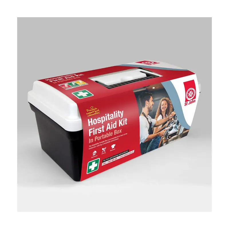 New St John Ambulance Hospitality First Aid Kit Portable, Multi-Use #603601 1