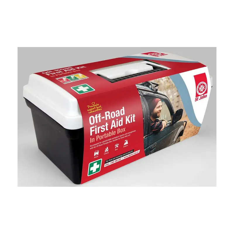 New St John Ambulance Off-Road First Aid Kit In Portable Box, 125 Pieces #601801 1