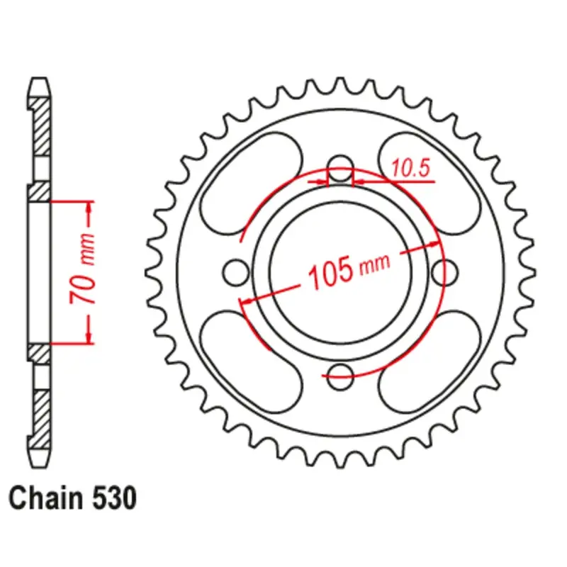 New Supersprox 33T Sprocket Steel - Rear For Honda 11-367-33 1