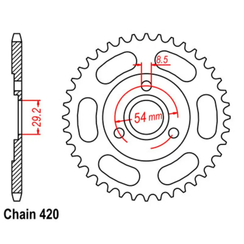 New Supersprox 35T Sprocket Steel - Rear For Honda 11-120-35 1
