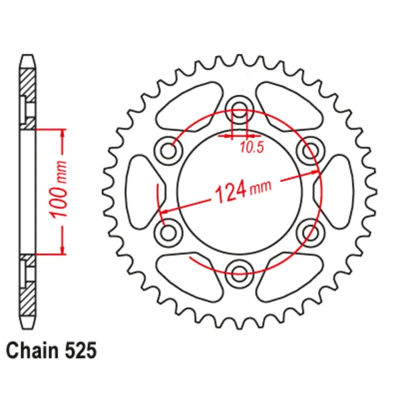 New Supersprox 37T Sprocket Steel - Rear For Ducati 11-745-37 1