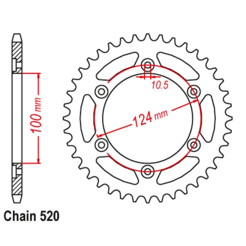 New Supersprox 42T Sprocket Steel - Rear For Ducati 11-735-42 1