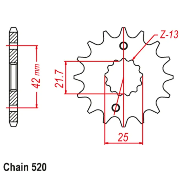 New Supersprox Front Sprocket Stealth High Performance 10S-167-13 1