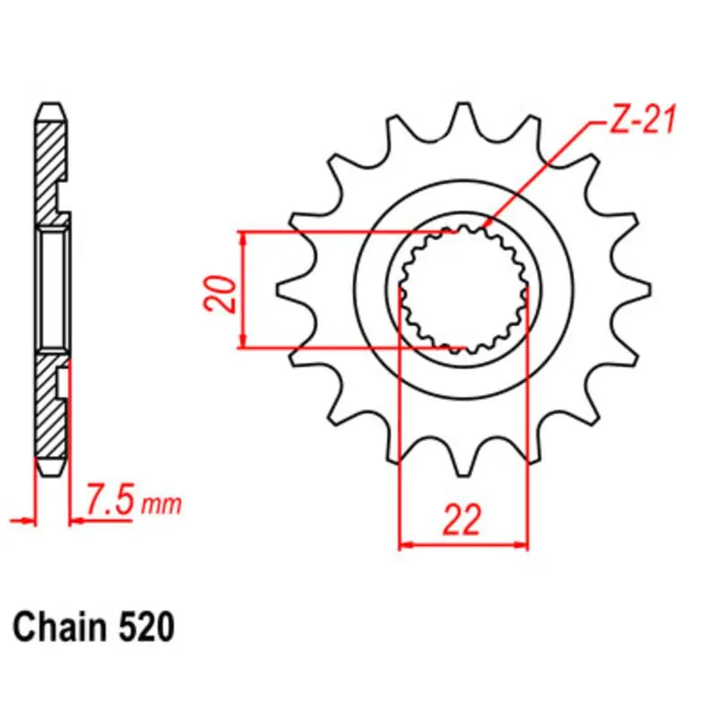 New Supersprox Front Sprocket Stealth High Performance For Honda 10S-Ksr-12 1