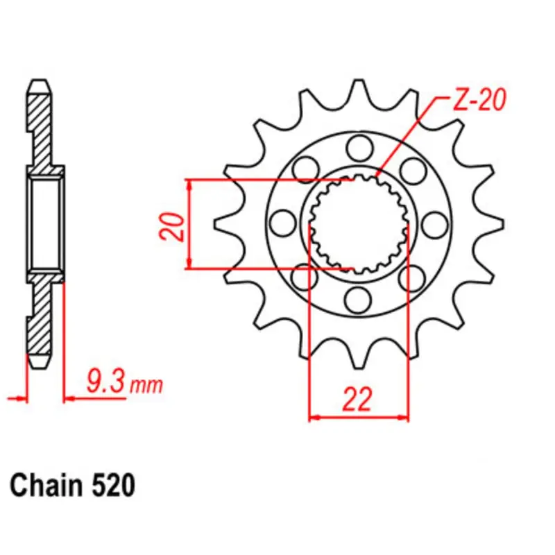 New Supersprox Front Sprocket Stealth High Performance For Kawasaki 10S-035-13 1