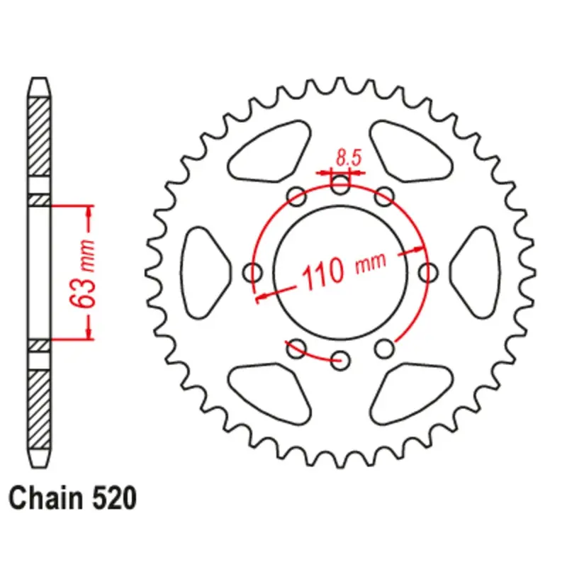 New Supersprox Rear Sprocket Stealth Composite High Performance 11S-Km9-45Og 1