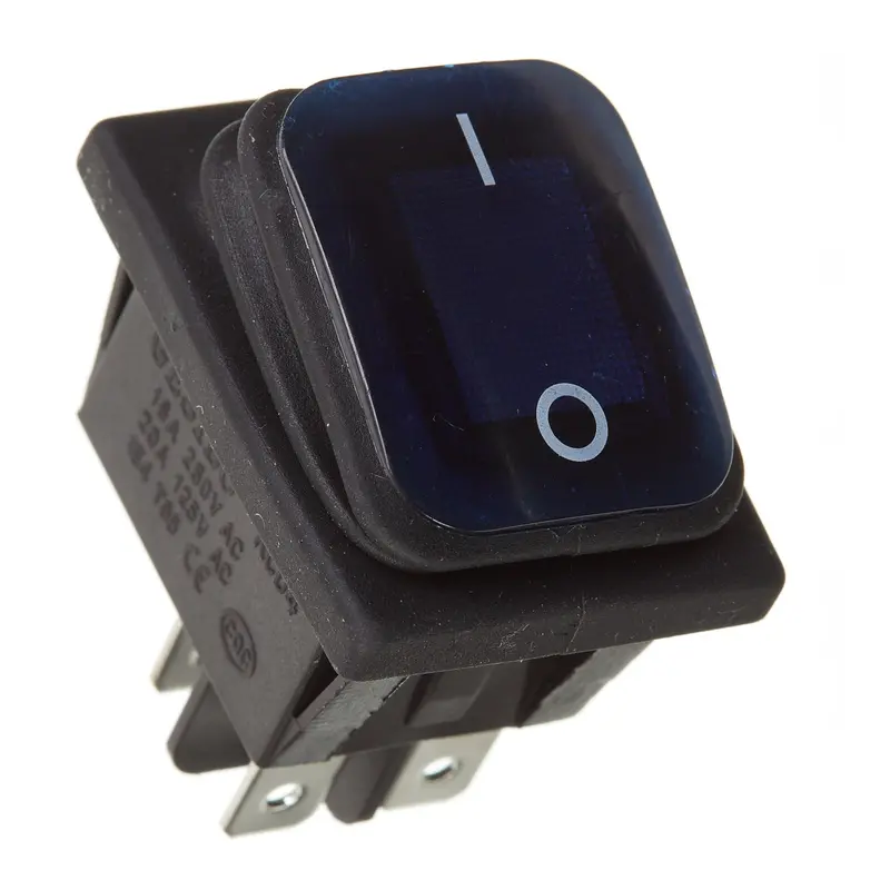New Whites 12V Rocker Switch On-Off Blue Waterproof 30X22 Rectang #Sww004 1